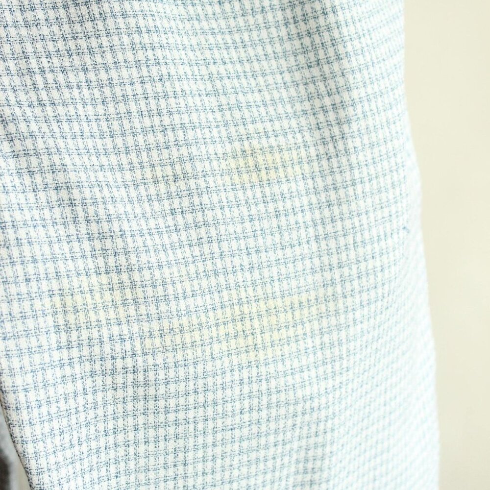 Vintage 1990s Pant Suit, Sag Harbor Petites Blue and White Two Piece, - Picture 5 of 16